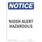 Signmission Safety Sign, OSHA Notice, 5" Height, NIOSH Alert Hazardous Sign, Portrait OS-NS-D-35-V-14337 - alternate 1